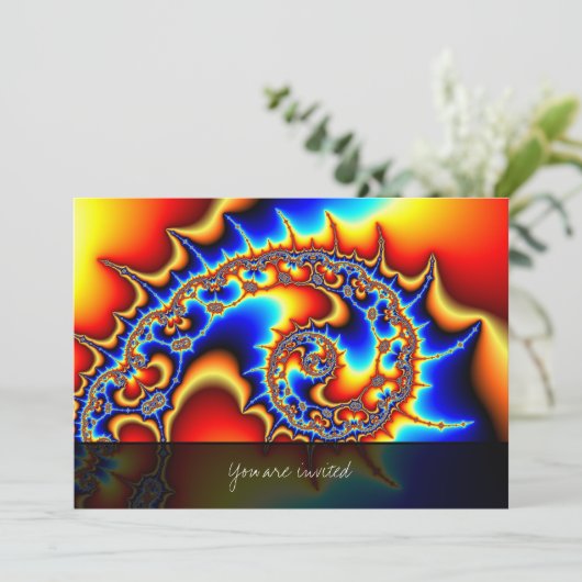 Fibonaccispikeral Einladung (Stehend Vorderseite)