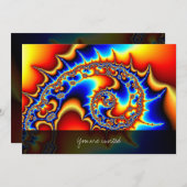 Fibonaccispikeral Einladung (Vorne/Hinten)