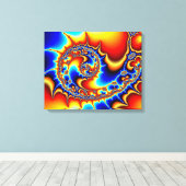 Fibonaccispikeral Leinwanddruck (Insitu (Holzboden))