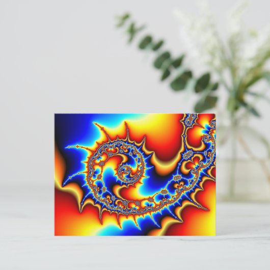 Fibonaccispikeral Postkarte (Stehend Vorderseite)