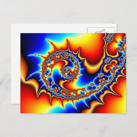 Fibonaccispikeral Postkarte (Vorne/Hinten)