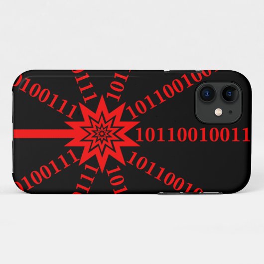 Fibre Optic Data Burst Case-Mate iPhone Hülle (Rückseite (Horizontal))