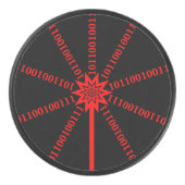 Fibre Optic Data Burst Eishockey Puck (Vorderseite)