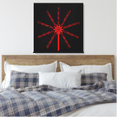 Fibre Optic Data Burst Leinwanddruck (Insitu (Schlafzimmer))