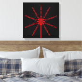 Fibre Optic Data Burst Leinwanddruck (Insitu (Schlafzimmer))