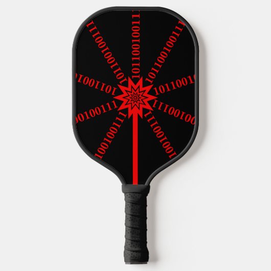 Fibre Optic Data Burst Pickleball Schläger (Vorderseite)