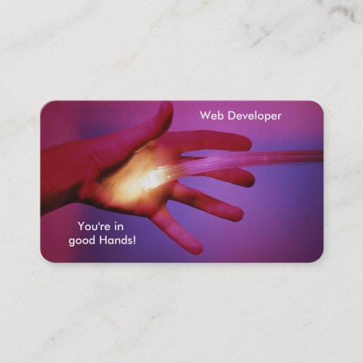 Fibre Optics-Image für Visitenkarten Visitenkarte (Vorderseite)