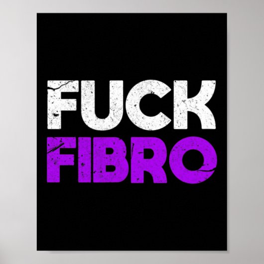 Fibro Fibromyalgie Fibromyositis Chronischer Schme Poster (Vorne)