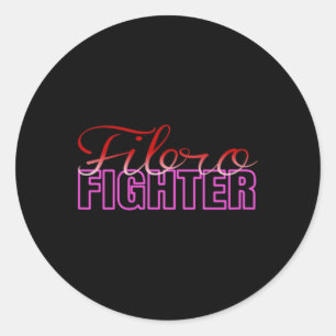 Fibro Fighter Fibromyalgie Bewusstsein Runder Aufkleber