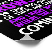 Fibro Fog - Fibro Survivor Funny Fibromyalgie Awar Poster (Ecke)