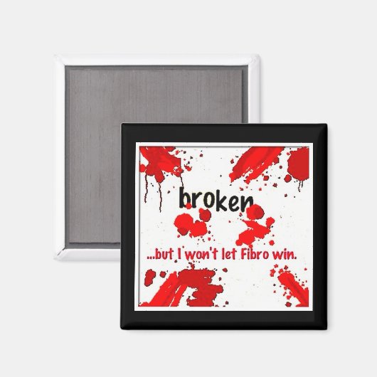 Fibro kaputtes Logo= Magnet (Vorderseite/Rückseite)