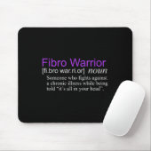 Fibro Krieger Fibromyalgie-Bewusstsein Mousepad (Mit Mouse)