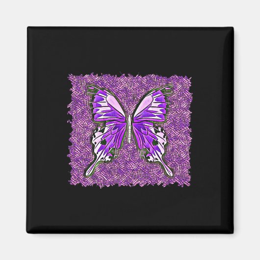 Fibro Lupus Glaskugeln Kunst-Spoonie Magnet (Vorne)