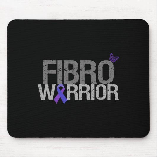 Fibro Warrior - Fibromyalgie Bewusstsein Mousepad (Vorne)