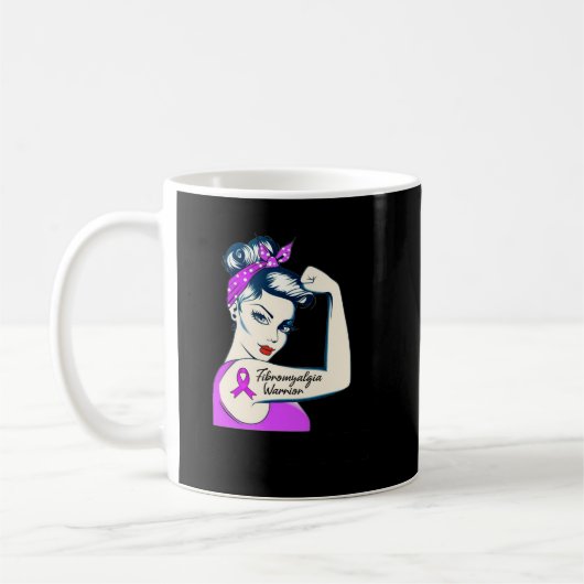 Fibro Warrior Unzerbrechliche Fibromyalgie Bewusst Kaffeetasse (Links)
