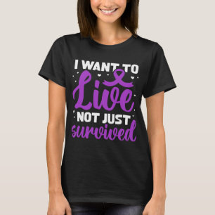Fibro Warrior Wollte ich zu leben nicht nur überle T-Shirt