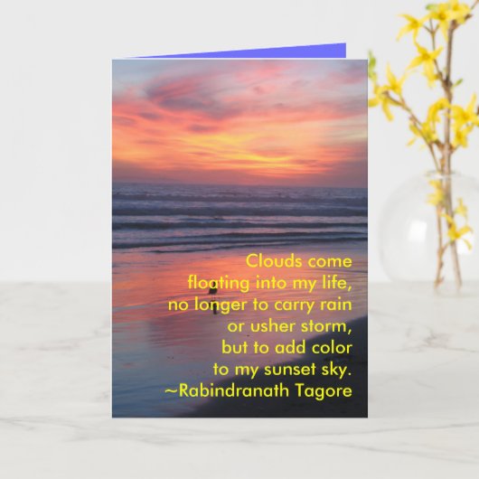 fibroLIFE Gruß-Karte Karte (Gelbe Blume)