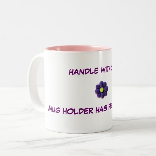 Fibromyagia Kaffee-Tasse Zweifarbige Tasse (Vorderseite Links)