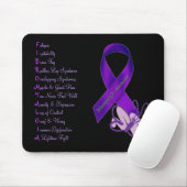 Fibromyalgia Awareness Butterfly Mouse Pad Mousepad (Mit Mouse)