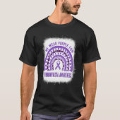 Fibromyalgia Awareness Purple Ribbon Rainbow T-Shirt (Vorderseite)
