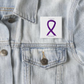 Fibromyalgia Awareness Ribbon Custom Art Button (Beispiel)