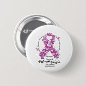Fibromyalgia-Band der Schmetterlinge Button (Vorne & Hinten)