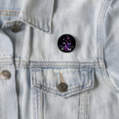 Fibromyalgia-Bewusstsein (Band u. Schmetterlinge) Button (Beispiel)