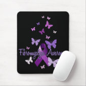 Fibromyalgia-Bewusstsein (Band u. Schmetterlinge) Mousepad (Mit Mouse)