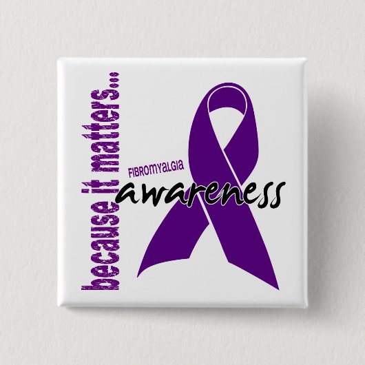 Fibromyalgia-Bewusstsein Button (Vorderseite)