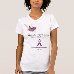 Fibromyalgia-Bewusstsein - Schmetterling T-Shirt