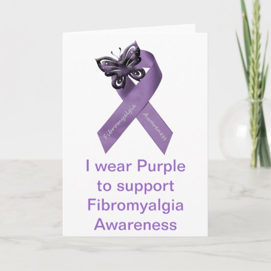 Fibromyalgia-Bewusstseins-Karte Karte (Vorderseite)