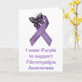 Fibromyalgia-Bewusstseins-Karte Karte (Gelbe Blume)