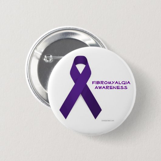 Fibromyalgia-Bewusstseins-Knopf Button (Vorne & Hinten)