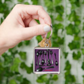 Fibromyalgia-Bewusstseins-Löffel Schlüsselanhänger (Hand)