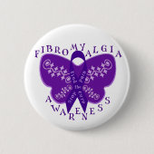 Fibromyalgia-Bewusstseins-runder Knopf Button (Vorderseite)