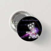 Fibromyalgia-Bewusstseins-Schmetterling 2014 Button (Vorne & Hinten)