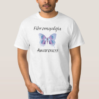 Fibromyalgia-Bewusstseins-Schmetterlings-T-Shirt T-Shirt