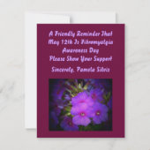 Fibromyalgia-Bewusstseins-Tag laden ein Einladung (Vorderseite)