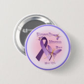 Fibromyalgia-Bewusstseins-Tagesknopf Button (Vorne & Hinten)