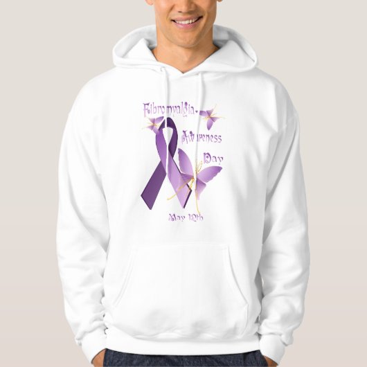 Fibromyalgia-Bewusstseins-TagesShirts Hoodie (Vorderseite)
