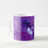 Fibromyalgia-Bewusstseins-Tasse Kaffeetasse (Vorderseite Links)