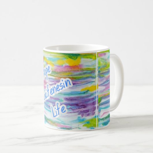 Fibromyalgia-Bewusstseins-Tasse Kaffeetasse (VorderseiteRechts)