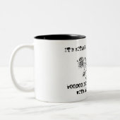 Fibromyalgia-Bewusstseins-Voodoo-Puppen-Tasse Zweifarbige Tasse (Links)