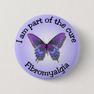 Fibromyalgia-Bewusstseinsknopf Button