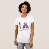 Fibromyalgia-Blumen-Band 3 T-Shirt (Vorne ganz)