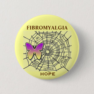 FIBROMYALGIA-BUTTON DER HOFFNUNG - GELB BUTTON