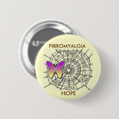FIBROMYALGIA-BUTTON DER HOFFNUNG - GELB BUTTON (Vorne & Hinten)