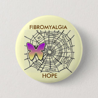 FIBROMYALGIA-BUTTON DER HOFFNUNG - GELB BUTTON