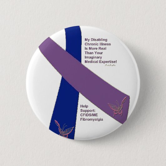 FIBROMYALGIA ~ CFS SUPPORT.png Button (Vorderseite)