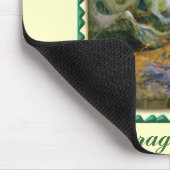 Fibromyalgia, der Drache innerhalb… Mousepad (Ecke)